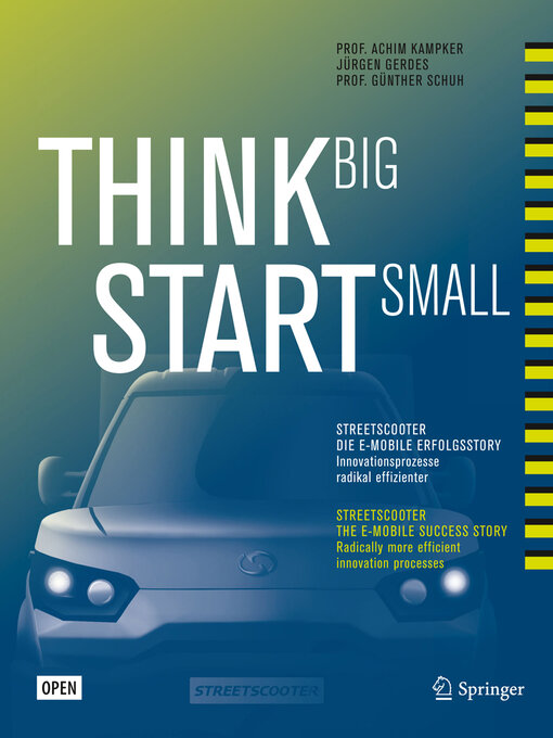 Title details for Think Big, Start Small by Achim Kampker - Available